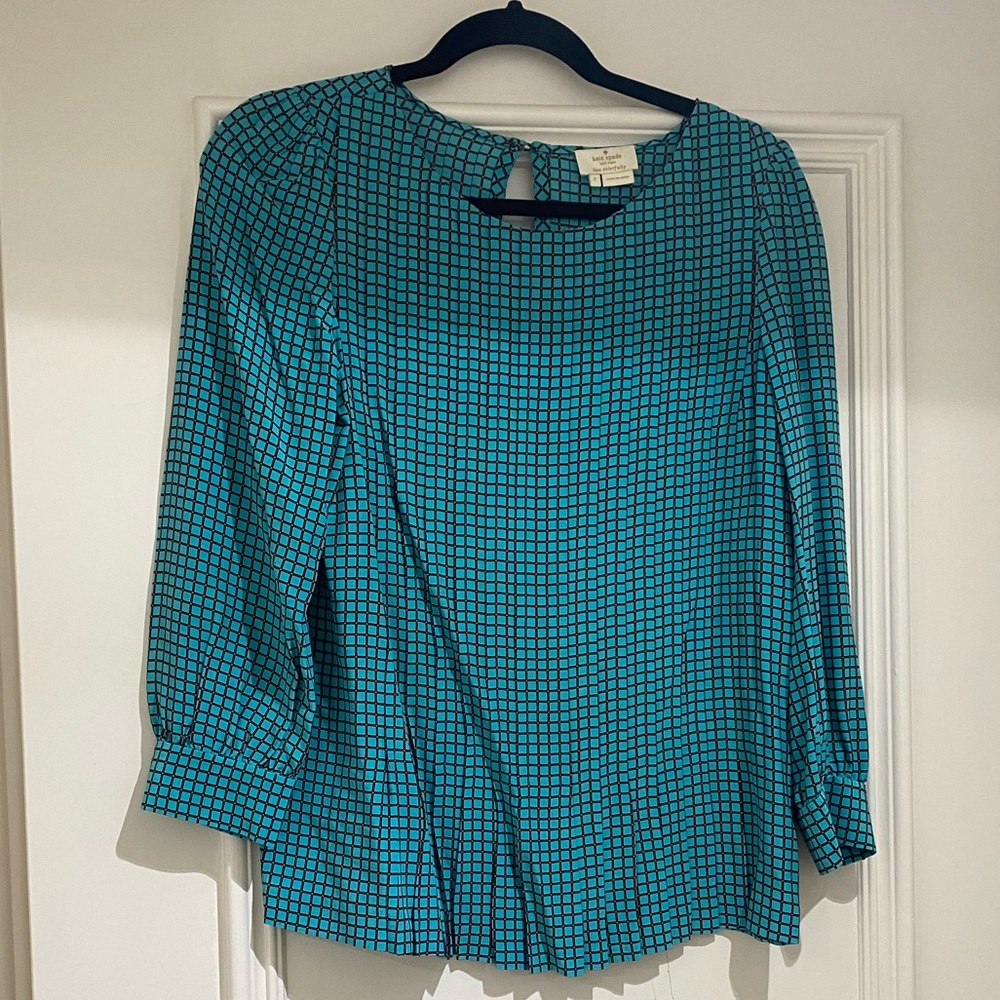 Kate Spade teal blouse